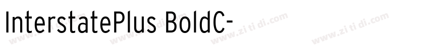 InterstatePlus BoldC字体转换